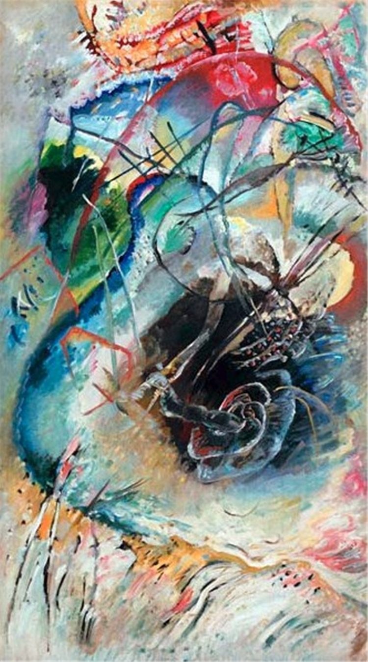 Untitled Improvisation 1914 Kandinsky Abstract Oil Painting